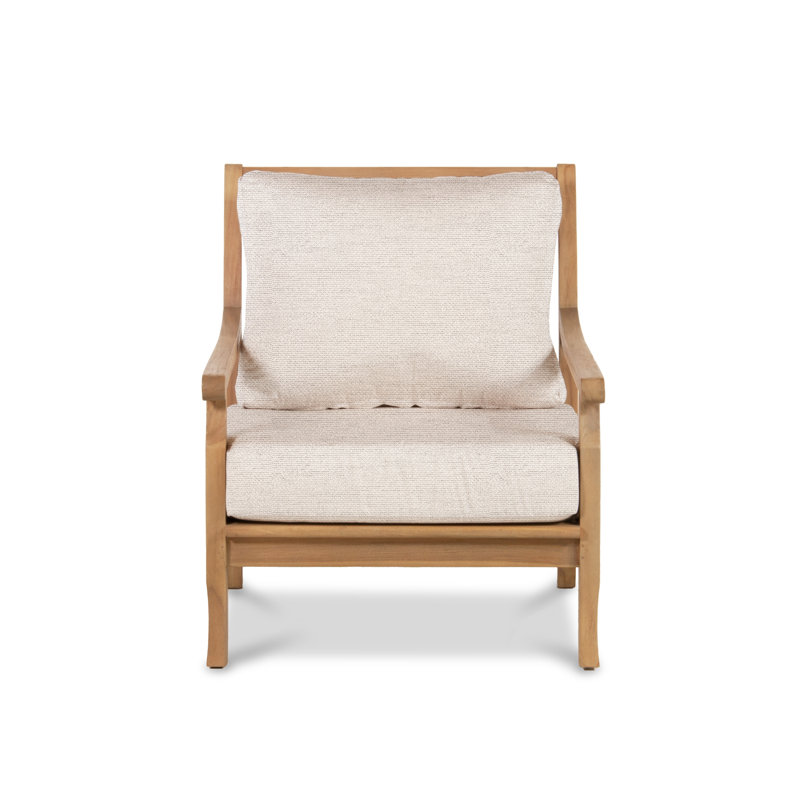 Stockton Outdoor Teak Armchair, Nurture Pebble