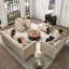 Ensemble de canapés luxueux 4 pièces Chesterfield-132843716-132843720