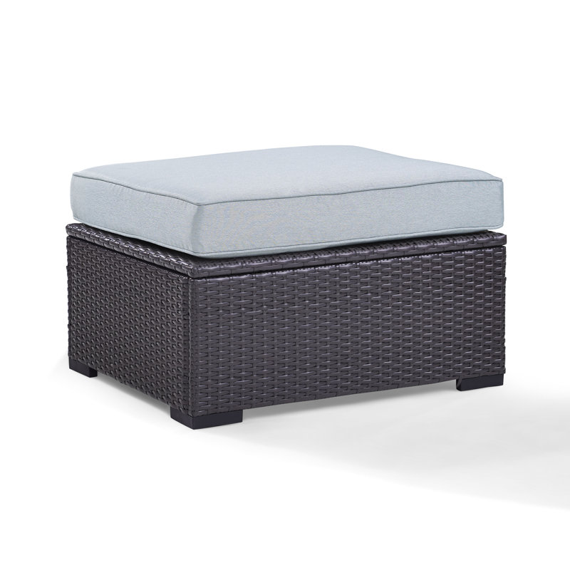 Repose-pieds d'extérieur avec coussin Arbedella, Brume
