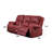 Red Synthetic Leather Motion Sofa