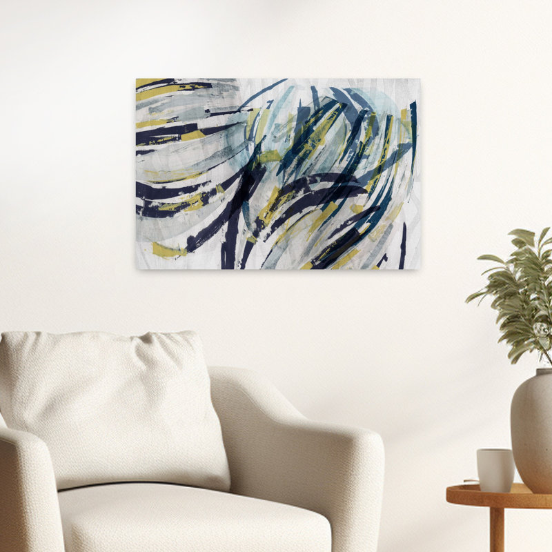 Art contemporain contemporain abstrait, H 16 po x l 24 po