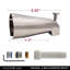 Bec de baignoire mural universel 5-1 / 4 po, zinc-112730520