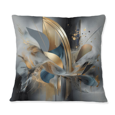 Soft Colors Marble Abstract II - Coussin à imprimé abstrait en marbre