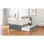 Lit plateforme simple avec lit gigogne-98682467