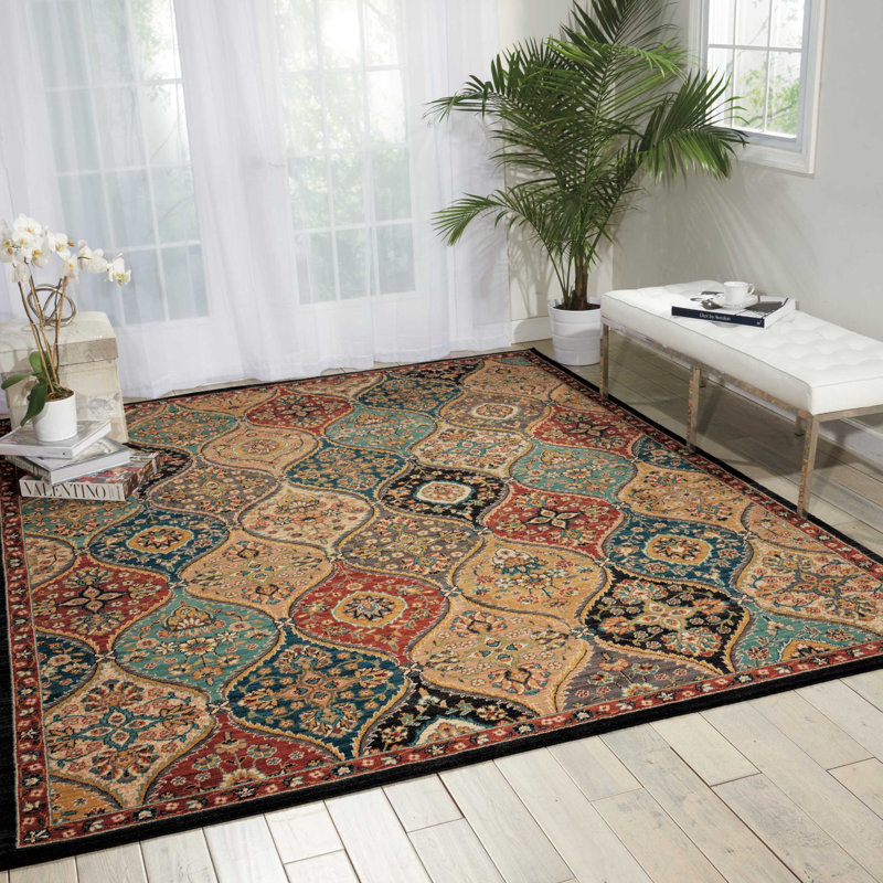 Goldshell Floral Indoor Rug, Rectangle 12' x 15'