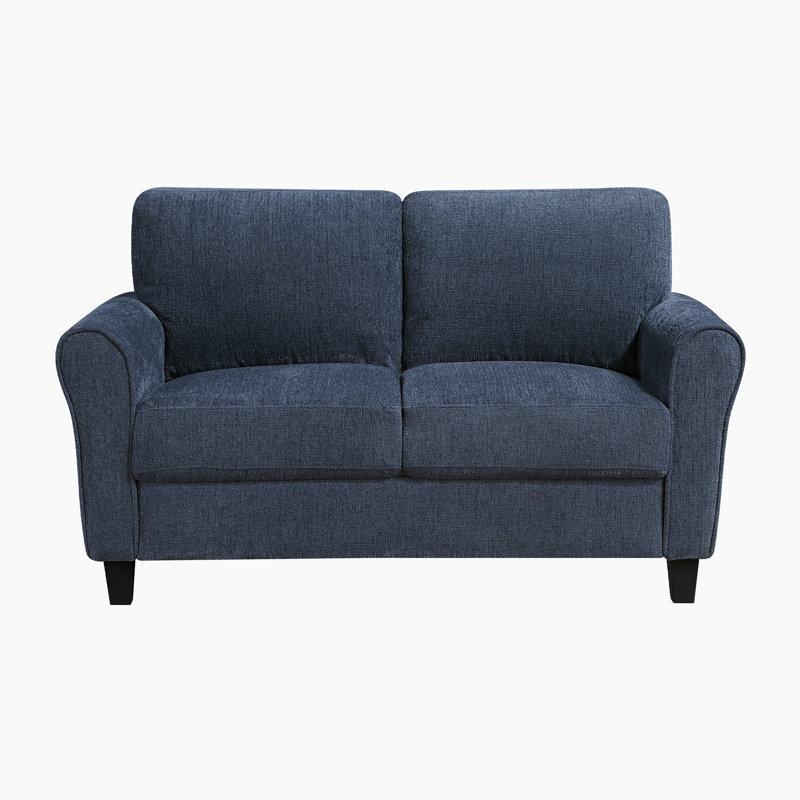 Lawrenceburg 58" Modern Transitional Chenille Loveseat with Durable Solid Wood Frame, Supportive Pocket Coils and Sturdy Exposed Feet