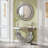 Crystal Crush Diamond Sparkly Round Mirror For Wall Decoration