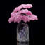 Quartz rose avec pierres précieuses et améthyste