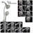 Drillfree Stainless Steel Slide Bar Combo Rain Showerhead 7Setting Hand, Dual Shower Head Spa System-124944773