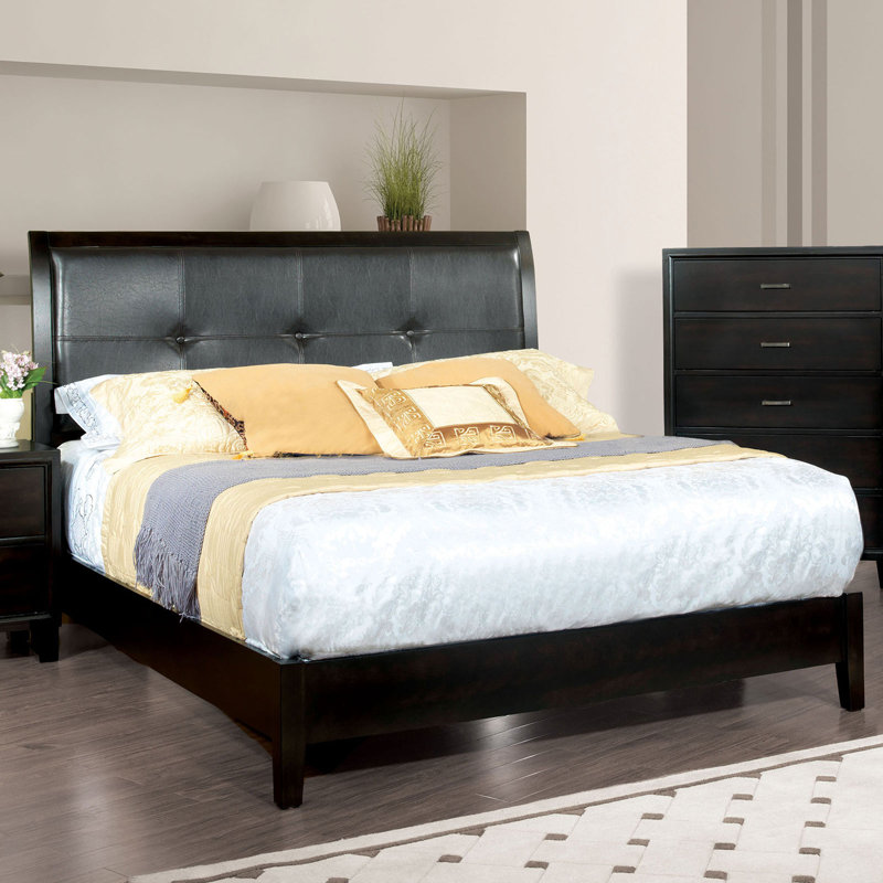 Motes Vegan Leather Platform Bed, Full