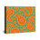 Toile tendue orange avec motif floral sur toile orange dans de nombreuses tailles