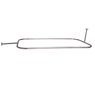 48'' D-Shaped Shower Curtain Rod