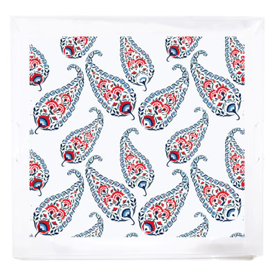 Indian Paisley Acrylic Square Decorative Tray