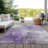 Machine Washable Indoor/Outdoor Cinead ACN1671 Purple Rug-104403552
