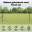 40cm H x 2500cm W Metal Fence Panels