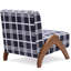 Chaise d'appoint rembourrée avec pieds en bois-1331410859