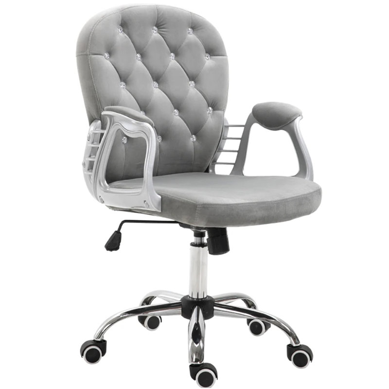 Luxury Tufted Office Chair For A Stylish Choice For Home & Office, Plush Comfort