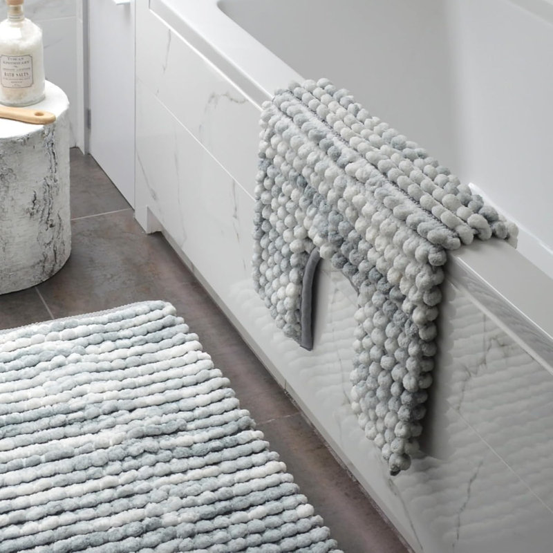 Rumia Non-Slip Contour Mat, Grey