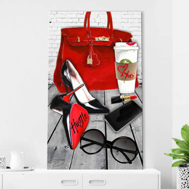 Louie Vuitton Is Aways A Good Idea (Vertical) by by Jodi - Graphic Art Mercer41 Format: Black Framed, Size: 27.5 H x 21.5 W x 0.75 D