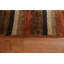 Tapis brun noué à la main de conception unique 4 pi 1 po x 5 pi 11 po