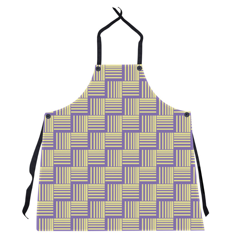 Jaya Bib Apron, Purple/Yellow