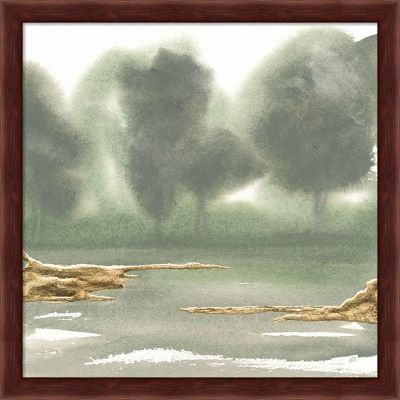 «Gold Earth B» par Chris Paschke, art encadré (ensemble de 2)
