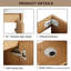 Meuble-lavabo autoportant avec lavabo et support de rangement, portes à fermeture douce-129461586