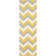 Rodgers Hand Woven Flat Weave Wool/Cotton Chevron Rug in Ivory/Gold/Gray