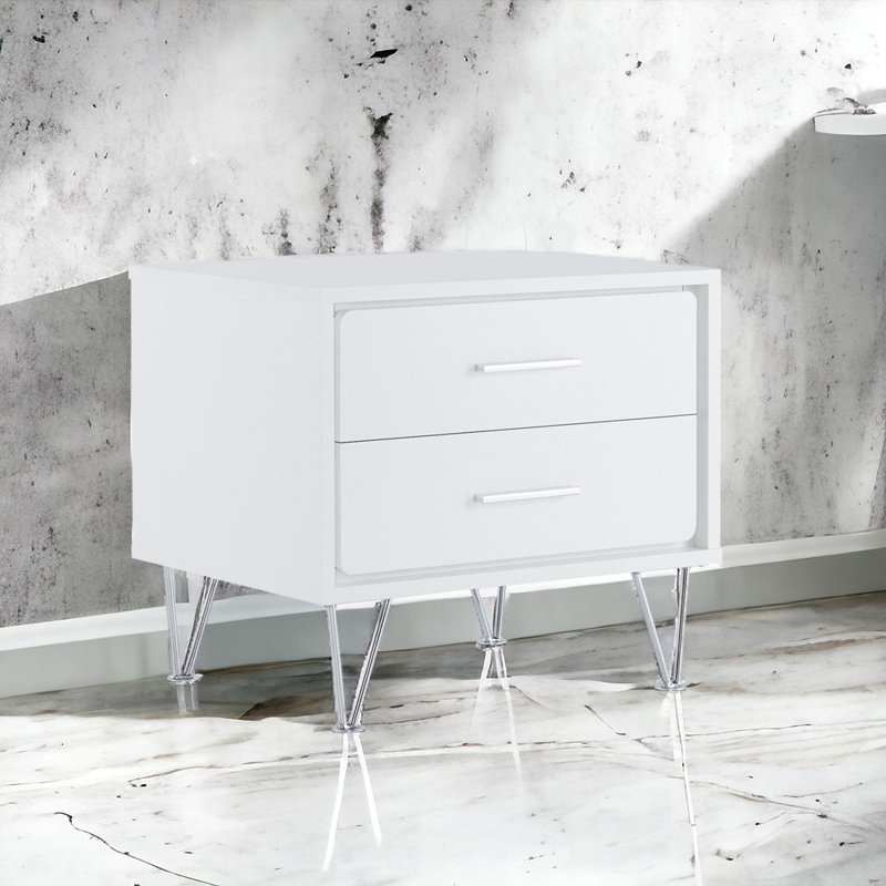 White Finish nightstand