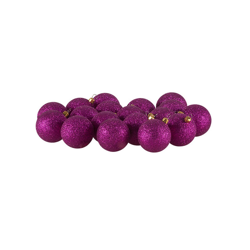 6cm Bauble, Cerise Pink