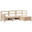 62cm Wide L-Shaped Patio Sofa