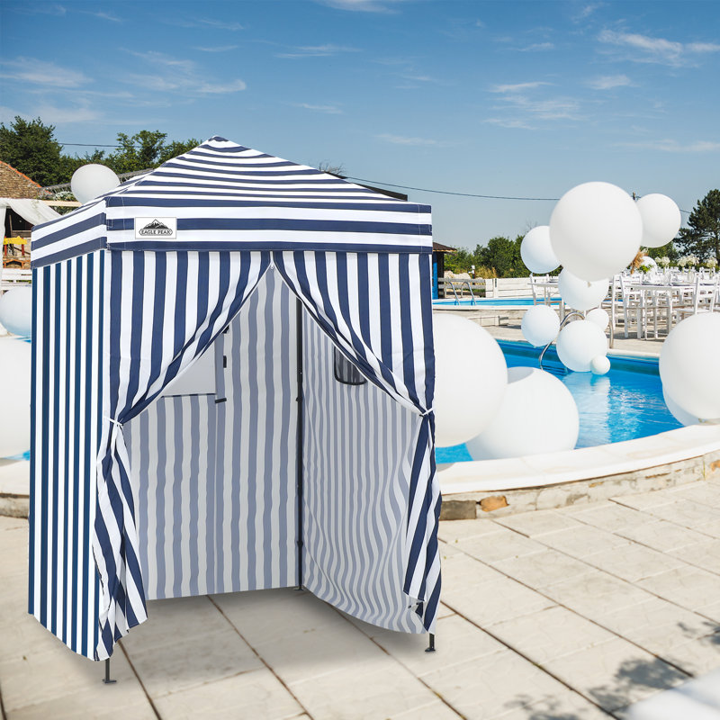 Flex Ultra Compact 5 pi. L 5 pi. Auvent en métal, Bleu / blanc