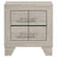 Table de chevet 2 tiroirs Rustic Cream