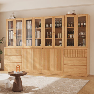 Souheil 71" H x 94.5" W Vertical Bookcase Cabinet