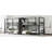 Queen Size Quadruple Metal Bunk Bed With Built-In Storage, Sturdy Frame, And Noise-Reduced Design For Maximum Space Efficiency And Safety-688351250