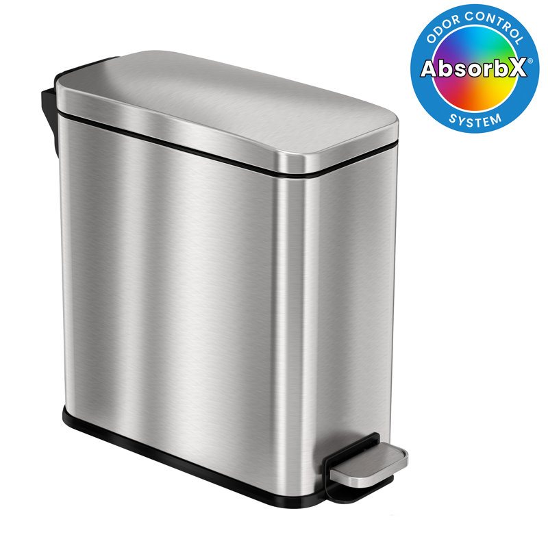 Poubelle à pédale 3 gallons Deodorizer, Acier Inoxydable