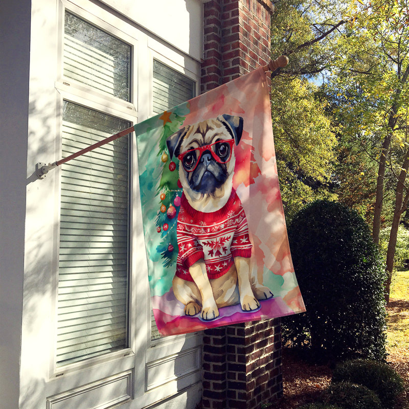 Double Sided Polyester Christmas, 40'' H x 28'' W