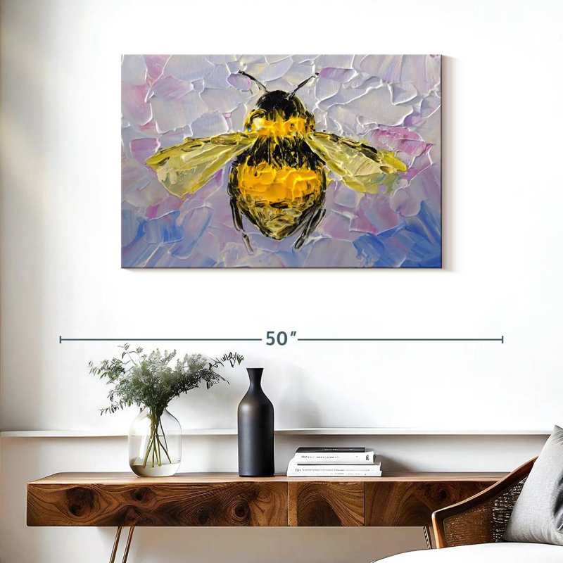 Brampt Abstract Bee, 24" H x 36" W