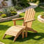 Repose-pieds extérieur en teck, repose-pieds Adirondack