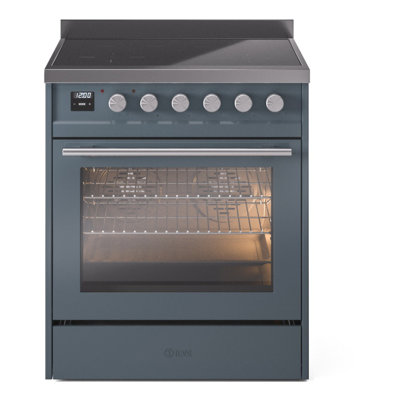 Cuisinière à induction ILVE Professional Plus II Series 30 po avec 4 éléments à induction (porte en verre)