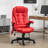 High Back Vibration Massage Office Chair with 6 Vibration Points, Heated Reclining with Remote-306515873