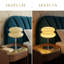 Lampe de table beige hamburger de style tricolore (y compris l'ampoule E26)