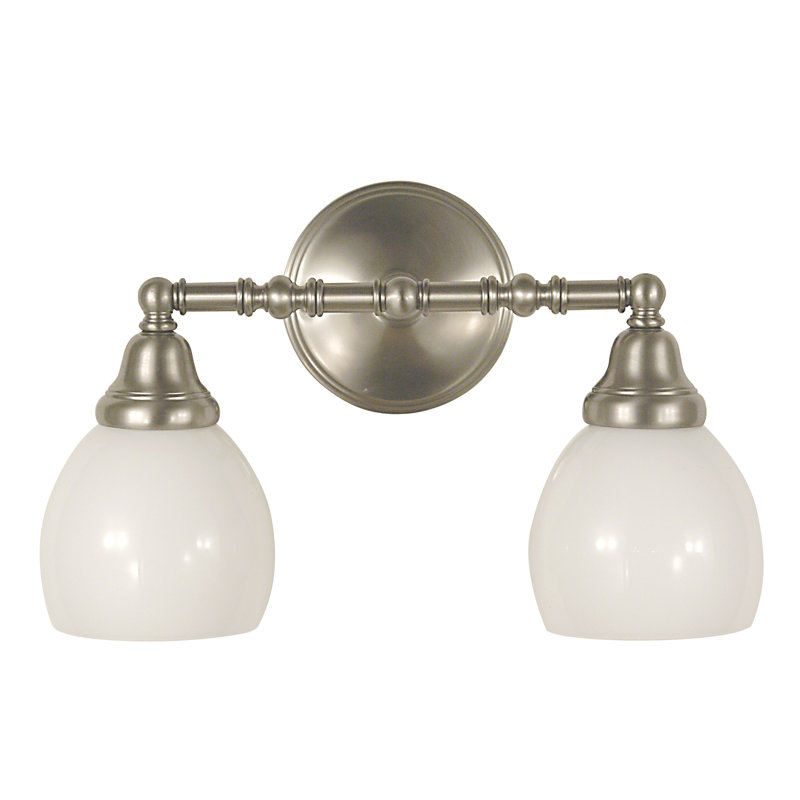Éclairage pour meuble-lavabo 2 lumières Landaverde, Bronze acajou