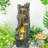 Waterfall Fountain For Outdoor Gardens And Patio Backyards Includes Energy-Efficient LED Lights And Easy Setup For Instant Relaxation