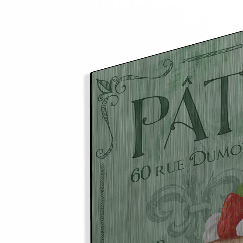  «Patisserie 5» par Fiona Stokes-Gilbert, art mural en métal, 36 po x 36 po, H 36 po x l 36 po