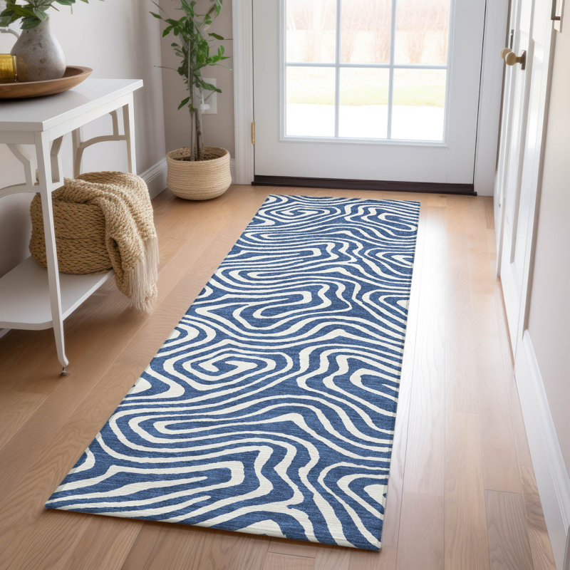  Tapis doré intérieur / extérieur lavable à la machine Chayden ACN1020, Tapis de couloir 2 pi 3 po x 7 pi 6 po