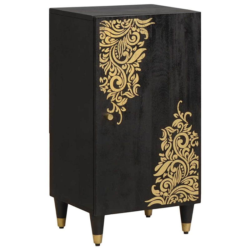 Solid Wood Rectangle Accent Cabinet