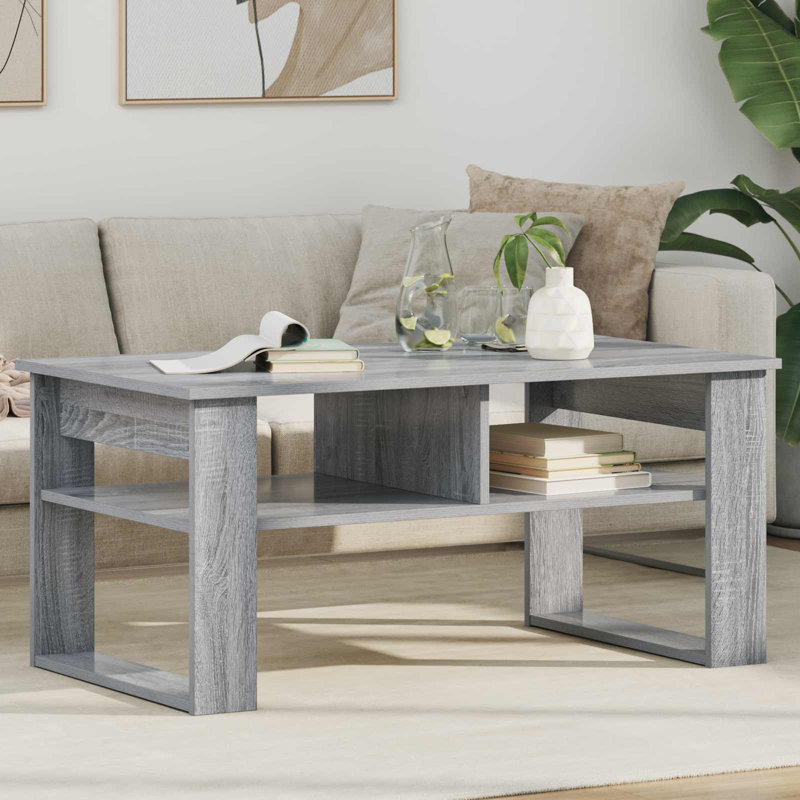 Coffee Table with Storage, 44cm. H x 96cm. L x 54cm. W, Grey Sonoma