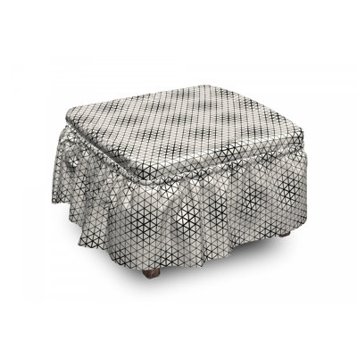 Housse pour repose-pieds mosaïque triangles