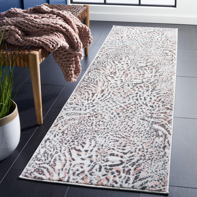 Ameyaa Performance Animal Print Rug, Runner 2'3" x 8'